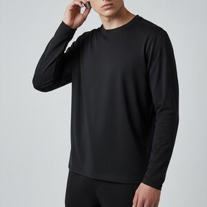 outdoor voices men’s Black Long Sleeve sport Shirt size M